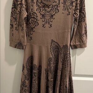 Papillon Brown Mini Dress